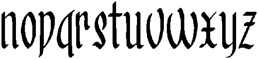 Rosemary Regular otf (400) Font LOWERCASE