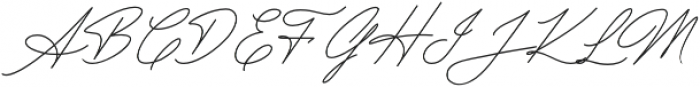 Rosemary Signature otf (400) Font UPPERCASE