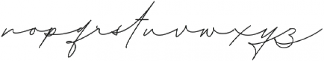 Rosemary Signature ttf (400) Font LOWERCASE