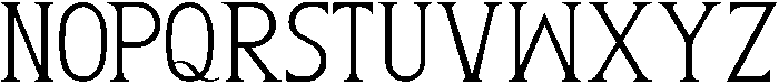 Rosemary otf (400) Font UPPERCASE
