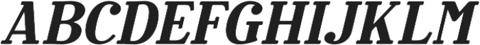 Rosengarten Serif Italic otf (400) Font UPPERCASE