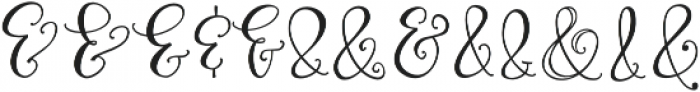 Roseroot Cottage Ampersands otf (400) Font UPPERCASE