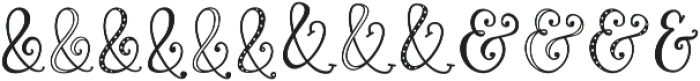 Roseroot Cottage Ampersands ttf (400) Font LOWERCASE