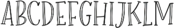 Roseroot Cottage Serif Hollow otf (400) Font LOWERCASE