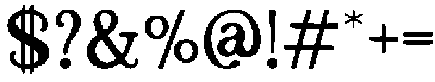 Rosetype Regular otf (400) Font OTHER CHARS