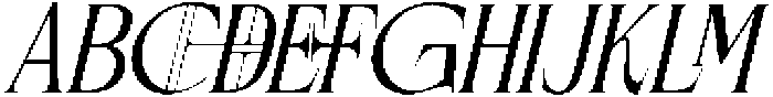 Rosevine EXTENDED Oblique otf (400) Font UPPERCASE