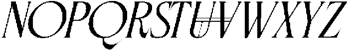 Rosevine EXTENDED Oblique otf (400) Font UPPERCASE