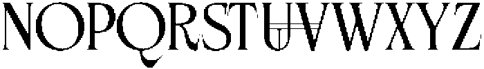 Rosevine EXTENDED otf (400) Font LOWERCASE