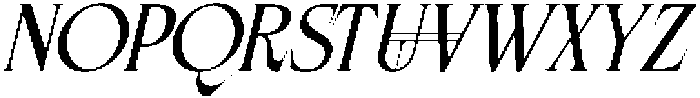 Rosevine Oblique otf (400) Font LOWERCASE