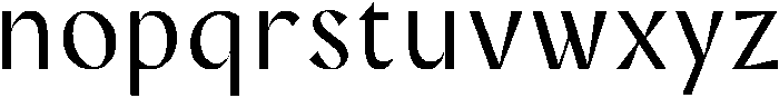 Rosewater Regular otf (400) Font LOWERCASE