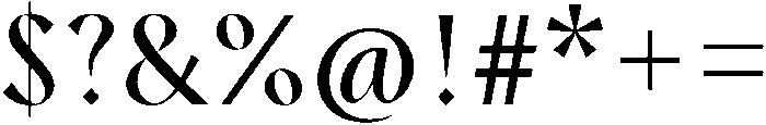 Rosewater Regular otf (400) Font OTHER CHARS