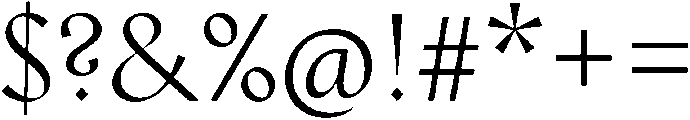 Rosewater Regular otf (400) Font OTHER CHARS