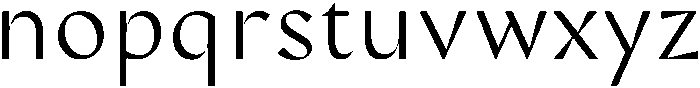 Rosewater Regular otf (400) Font LOWERCASE