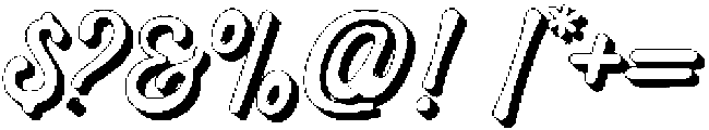 Roshalique 3D otf (400) Font OTHER CHARS