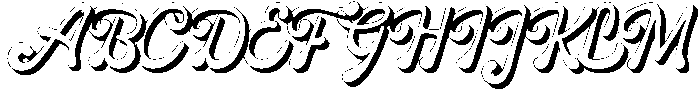Roshalique 3D otf (400) Font UPPERCASE
