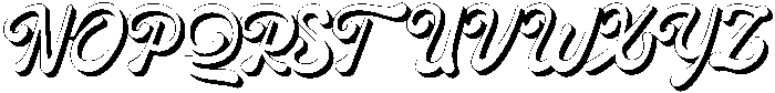 Roshalique 3D otf (400) Font UPPERCASE