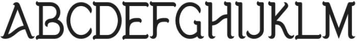 Roshey Regular otf (400) Font UPPERCASE
