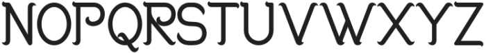 Roshey Regular otf (400) Font UPPERCASE