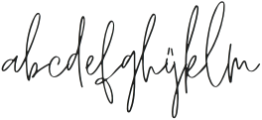 RosieSignature Regular otf (400) Font LOWERCASE