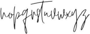 RosieSignature Regular otf (400) Font LOWERCASE