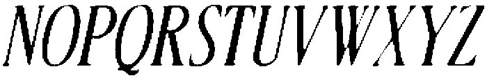 Rosmanic Drawn Italic otf (400) Font UPPERCASE