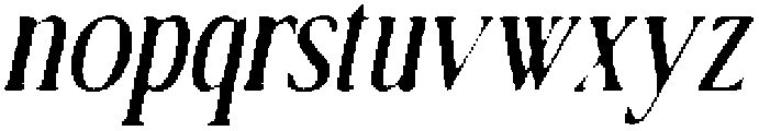 Rosmanic Drawn Italic otf (400) Font LOWERCASE