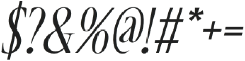 Rosmanic Italic otf (400) Font OTHER CHARS