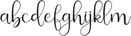 Rossalia Shine Regular otf (400) Font LOWERCASE