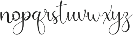 Rossalia Shine Regular otf (400) Font LOWERCASE