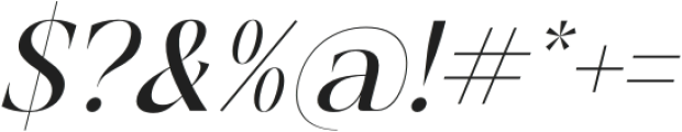 Rosse Merona Italic Italic otf (400) Font OTHER CHARS