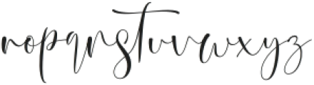 Rostalina Signature Regular otf (400) Font LOWERCASE