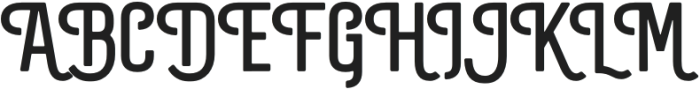 Rostary Regular otf (400) Font UPPERCASE