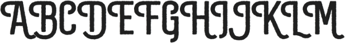 Rostary Rough otf (400) Font UPPERCASE