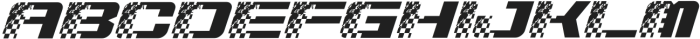 Roster Racing Italic Regular otf (400) Font UPPERCASE