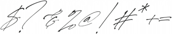 Rostera Signature Italic otf (400) Font OTHER CHARS
