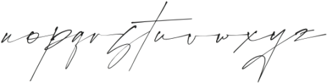 Rostera Signature otf (400) Font LOWERCASE
