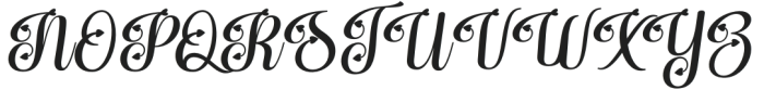 Rosthila Script Italic otf (400) Font UPPERCASE