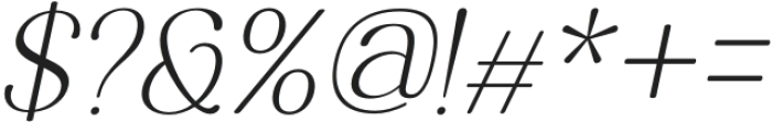 Rosting Gapertas Italic Thin Italic otf (100) Font OTHER CHARS
