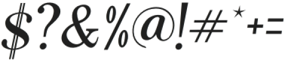 Rostley Italic otf (400) Font OTHER CHARS