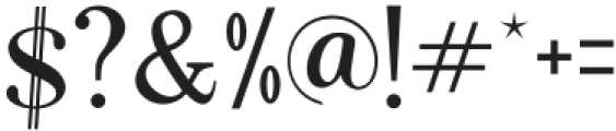 Rostley Regular otf (400) Font OTHER CHARS