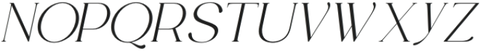 RosvellaSerifFamily Italic otf (400) Font UPPERCASE