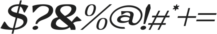 Rotacle Italic otf (400) Font OTHER CHARS