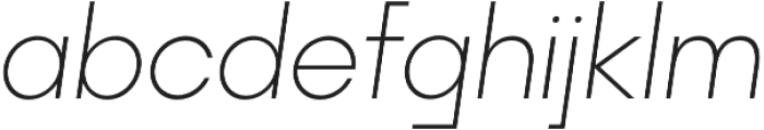 Rothek ExtraLight Italic otf (200) Font LOWERCASE