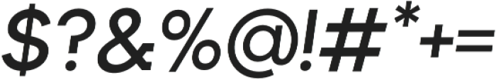 Rothek Medium Italic otf (500) Font OTHER CHARS