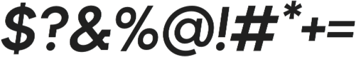 Rothek SemiBold Italic otf (600) Font OTHER CHARS