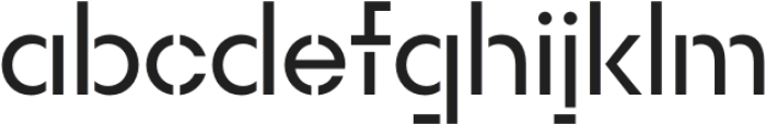 Rothek Stencil Regular otf (400) Font LOWERCASE