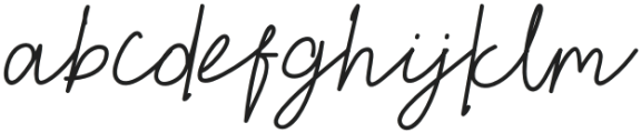 Rother Script otf (400) Font LOWERCASE