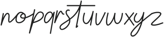 Rother Script otf (400) Font LOWERCASE