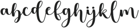 Rothyna Script Regular otf (400) Font LOWERCASE