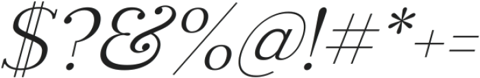 Rotifera Italic ttf (400) Font OTHER CHARS